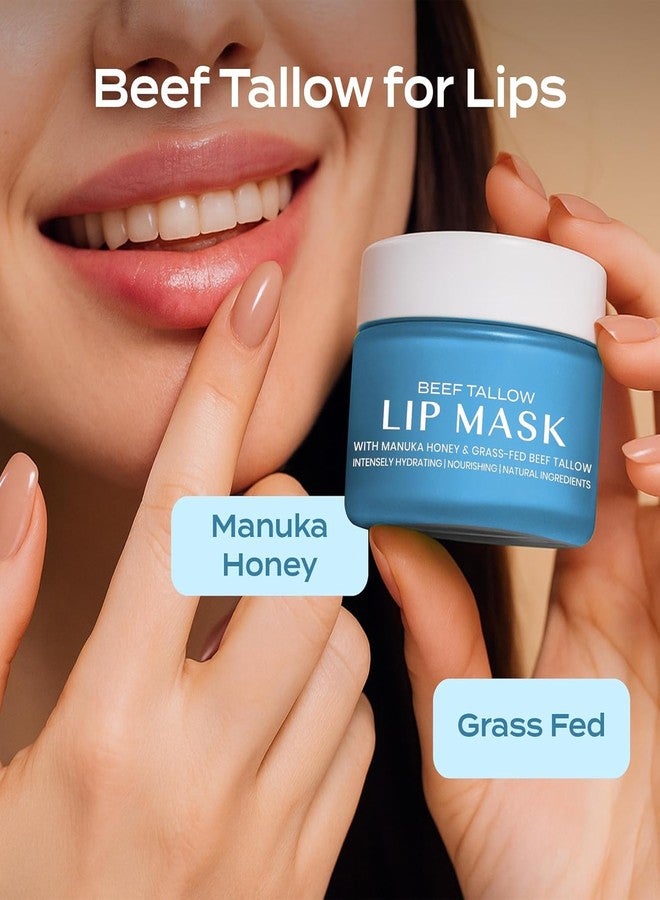 Body Restore Beef Tallow Lip Mask – Fathers Day Gift for Dad from Daughter Son Wife, Peppermint Overnight Hydrating Lip Treatment, Birthday Gifts for Men, Self Care Spa Gifts - Image 3