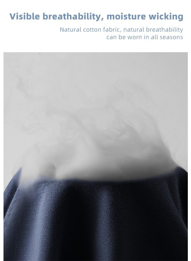 Joychic طقم شورتات داخلية للرجال من 3 قطع بنمط سادة 96% قطن، بوكسرات مريحة وقابلة للتنفس مع حزام خصر عالي المرونة، شورتات قصيرة للمراهقين بألوان متعددة - Image 5