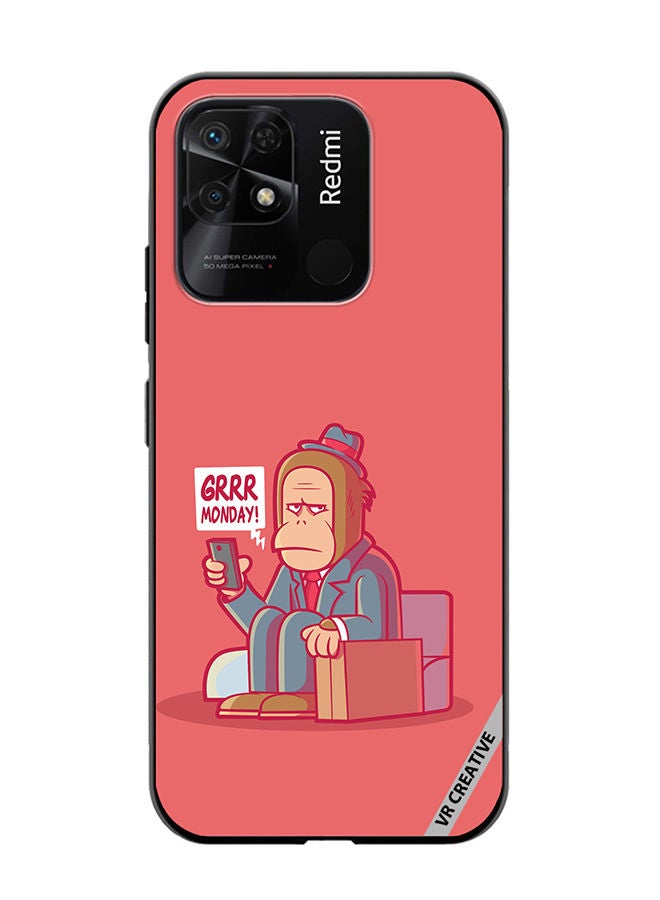 VR CREATIVE Protective Case Cover For Xiaomi Redmi 10C Mondays Design Multicolour - Image 1