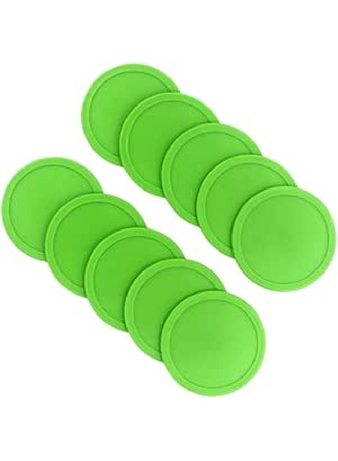 Green Air Hockey Pucks Replacement Set Of 20 For Fast Action Gameplay - Image 1