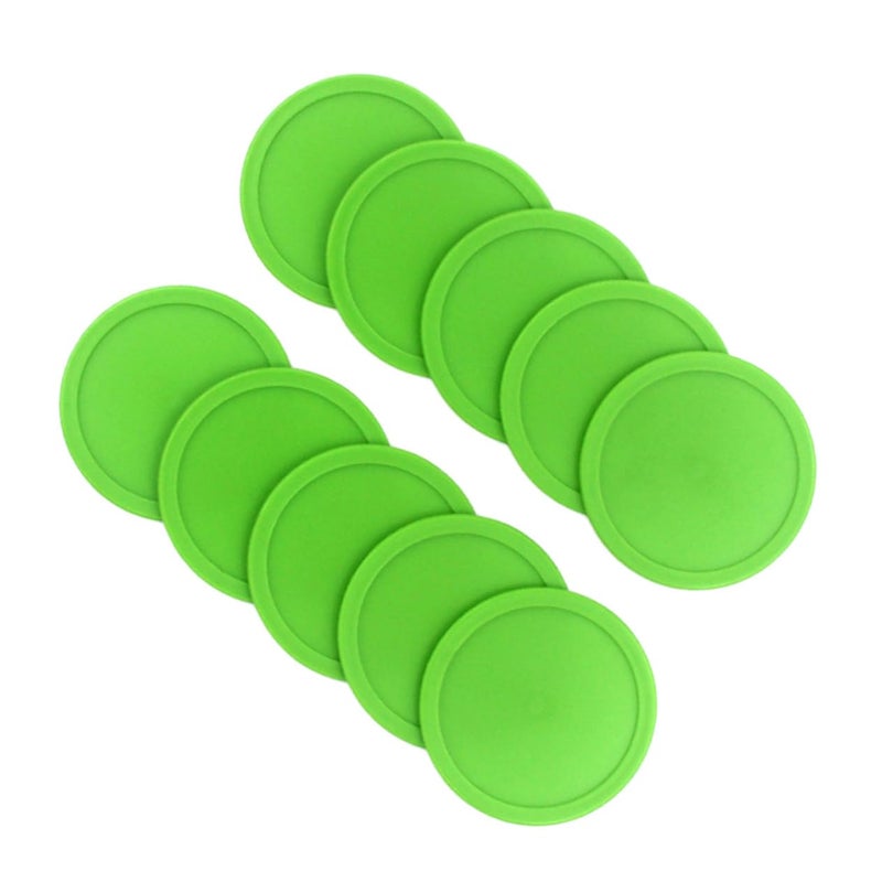 Green Air Hockey Pucks Replacement Set Of 20 For Fast Action Gameplay - Image 2