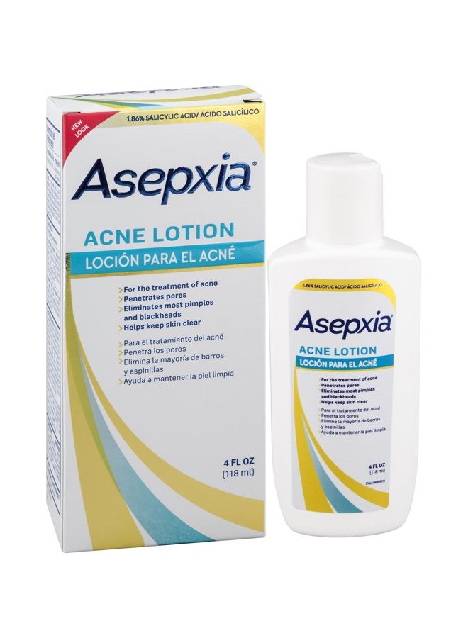 ASEPXIA Acne Astringent Lotion 1.86% Salicylic Acid for Pimples Blackheads Clogged Pores, 4 oz - Image 1