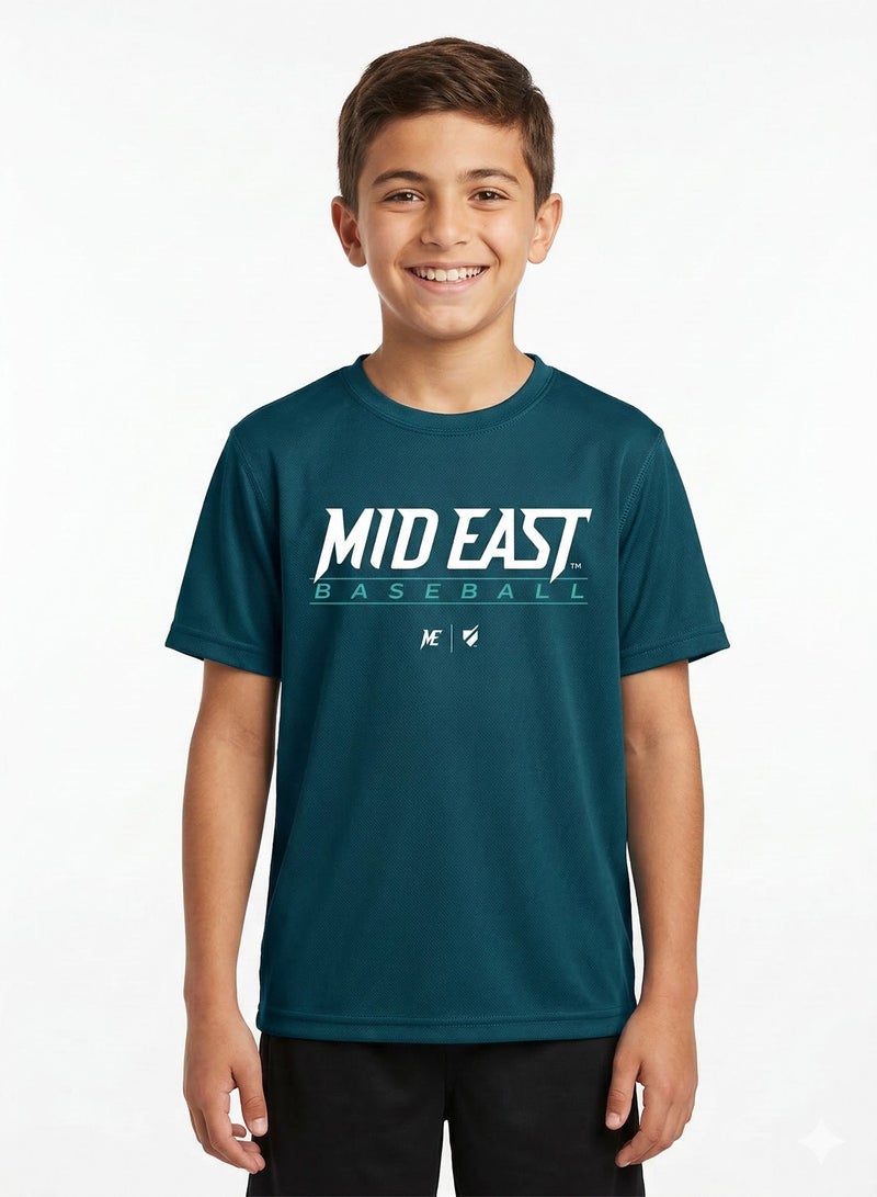 Baseball United Mid East Falcons Kids' Dugout T-Shirt - Image 1