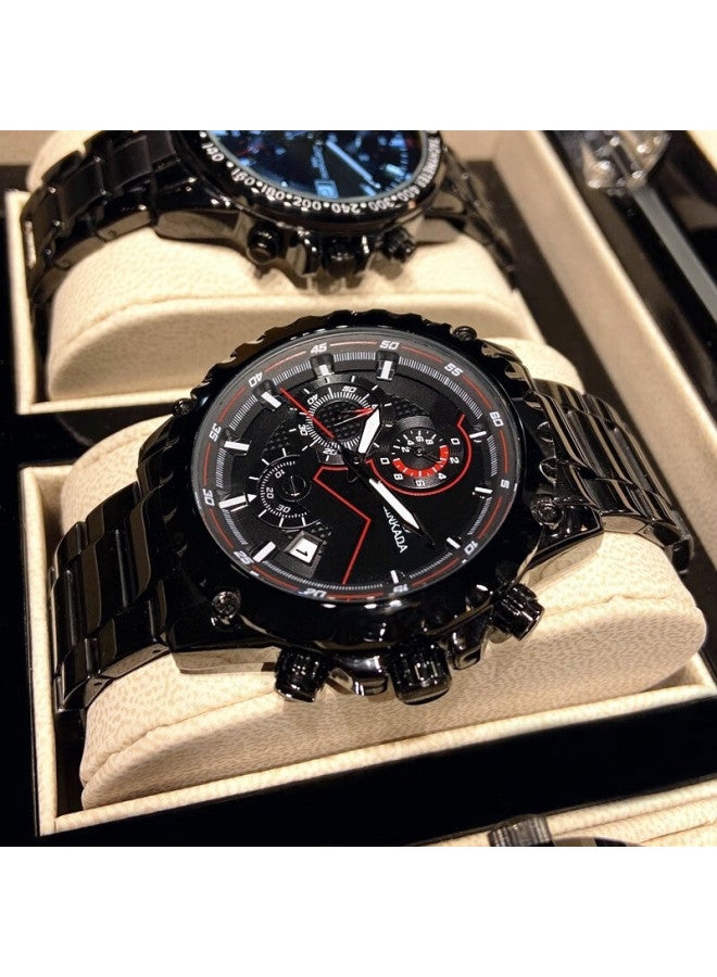 Binkada Black Warrior Men's Fully Automatic Mechanical Watch Sports Style For College And High School Students Age 14-28 Birthday Gift - Image 1