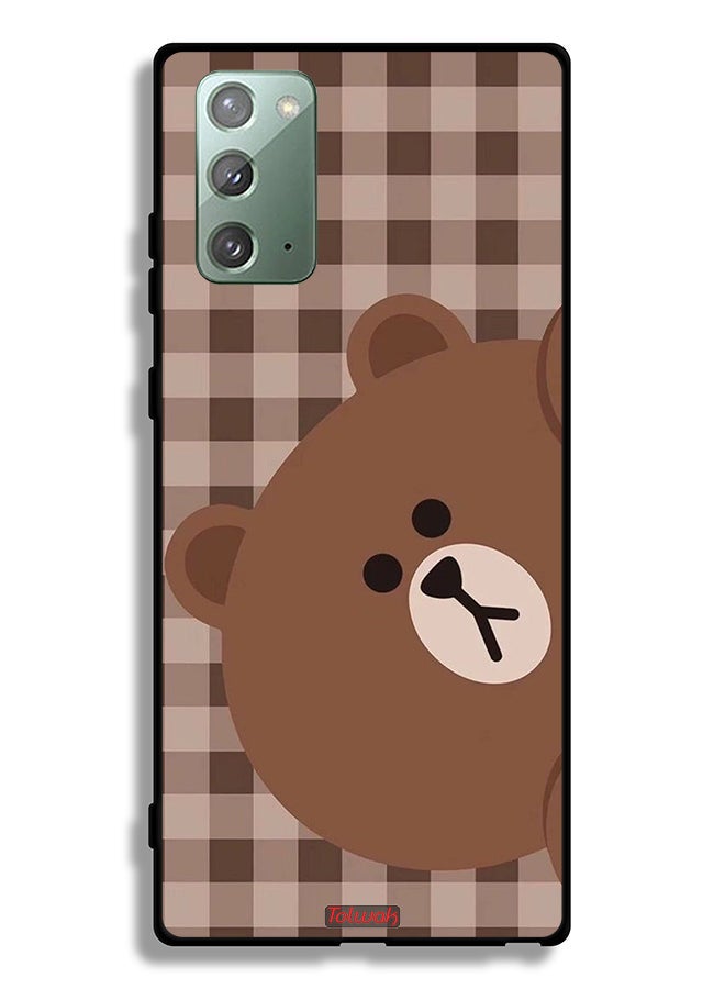 Tolwak Samsung Galaxy Note 20 5G Protective Case Cover Teddy Bear - Image 2