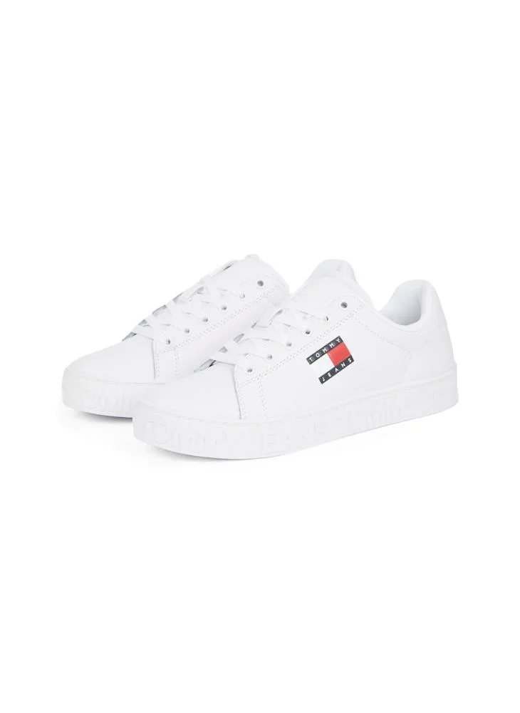 تومي جينز Logo Detail Lace Up Low Top Sneakers