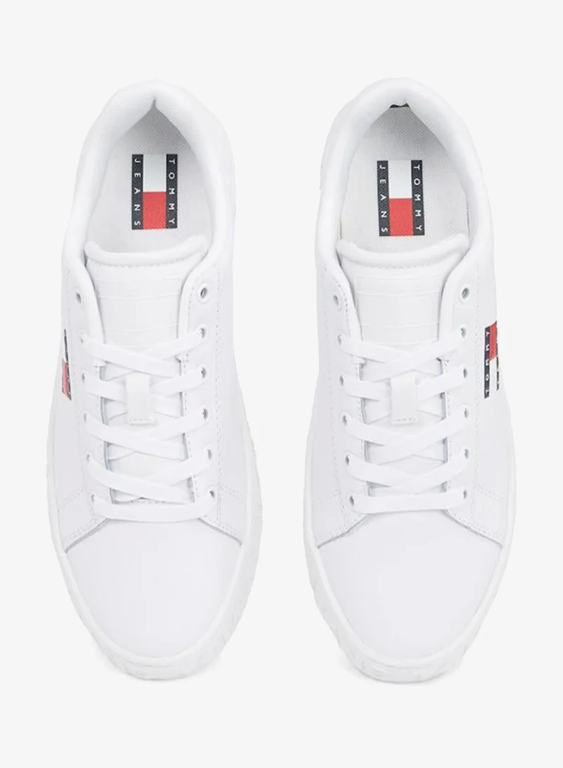 TOMMY JEANS white Logo Outsole Sneaker Essential for Women | Best Price UAE