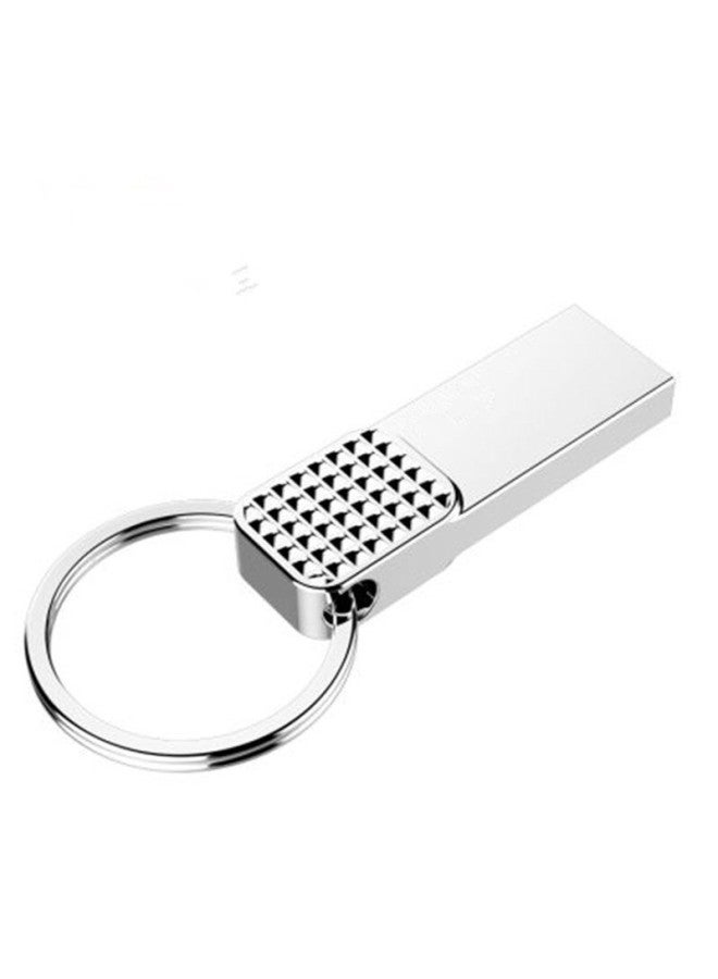 U Disk Wind Chime 16G 32G 64G Metal U Disk Key Ring U Disk 512G 1TB 2TB Expansion Disk Upgrade-Color:Silver-Capacity:64G-512GB - Image 1