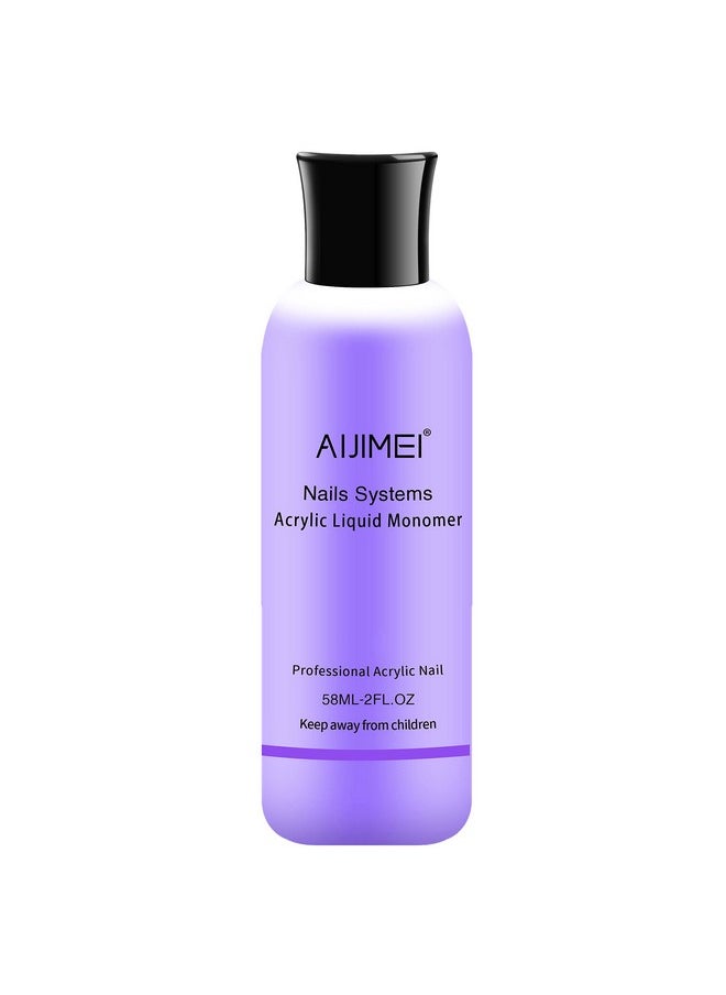 AIJIMEI Acrylic Monomer Acrylic Liquid 58Ml 2Oz Acrylic Liquid Monomer For Acrylic Powder Acrylic Nail Liquid Monomer For Acrylic Nails Powders & Liquids Acrylic Nail Powder And Liquid  - Image 1