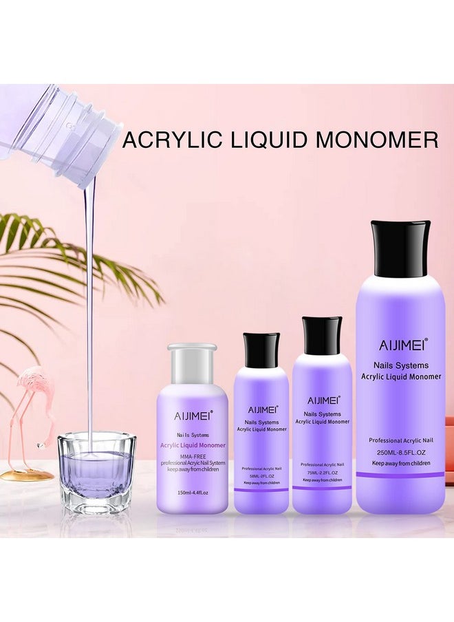 AIJIMEI Acrylic Monomer Acrylic Liquid 58Ml 2Oz Acrylic Liquid Monomer For Acrylic Powder Acrylic Nail Liquid Monomer For Acrylic Nails Powders & Liquids Acrylic Nail Powder And Liquid  - Image 2