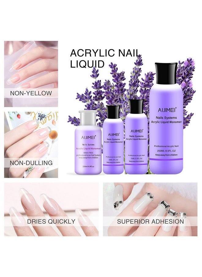 AIJIMEI Acrylic Monomer Acrylic Liquid 58Ml 2Oz Acrylic Liquid Monomer For Acrylic Powder Acrylic Nail Liquid Monomer For Acrylic Nails Powders & Liquids Acrylic Nail Powder And Liquid  - Image 3