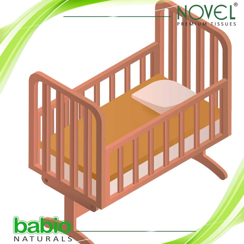 NOVEL Microfiber Baby Bed Protecting Mat (Orange, Extra Large) - Image 2
