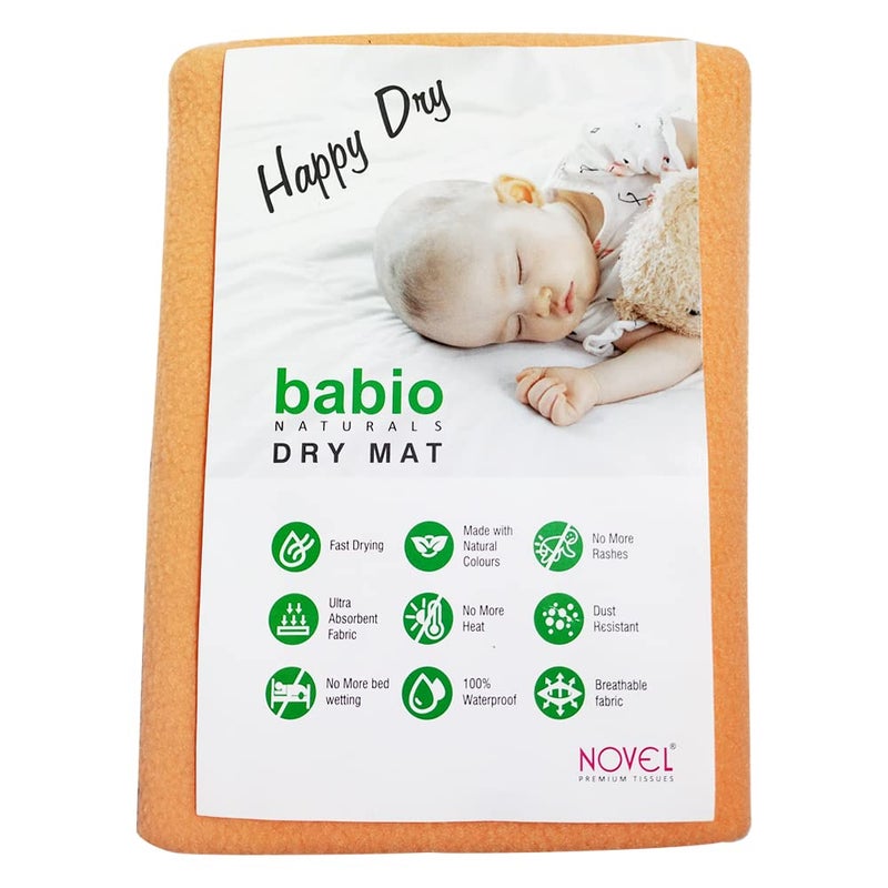 NOVEL Microfiber Baby Bed Protecting Mat (Orange, Extra Large) - Image 4