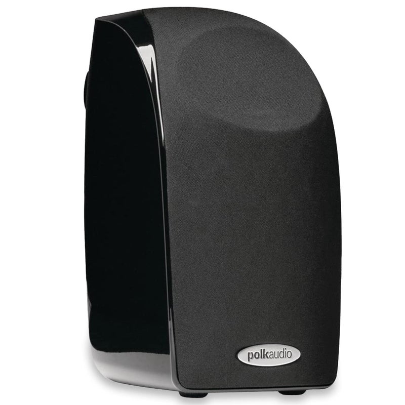 Polk Audio Blackstone TL1 Satellite Speaker Single Black PowerPort Technology HiGloss Blackstone Finish Compact Size Crisp Sound Pair with TL Series for Complete Home Entertainment