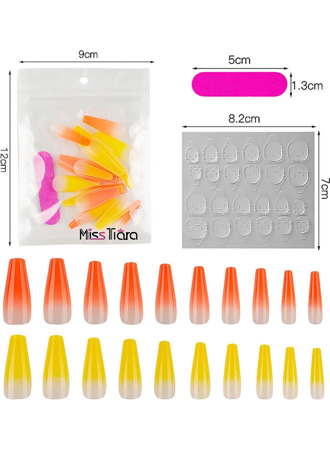 NIBEMINENT 60-Piece Removable False Nails Set Multicolour - Image 2