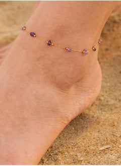 Trendy Stainless Steel Gold Plated Anklet For Women