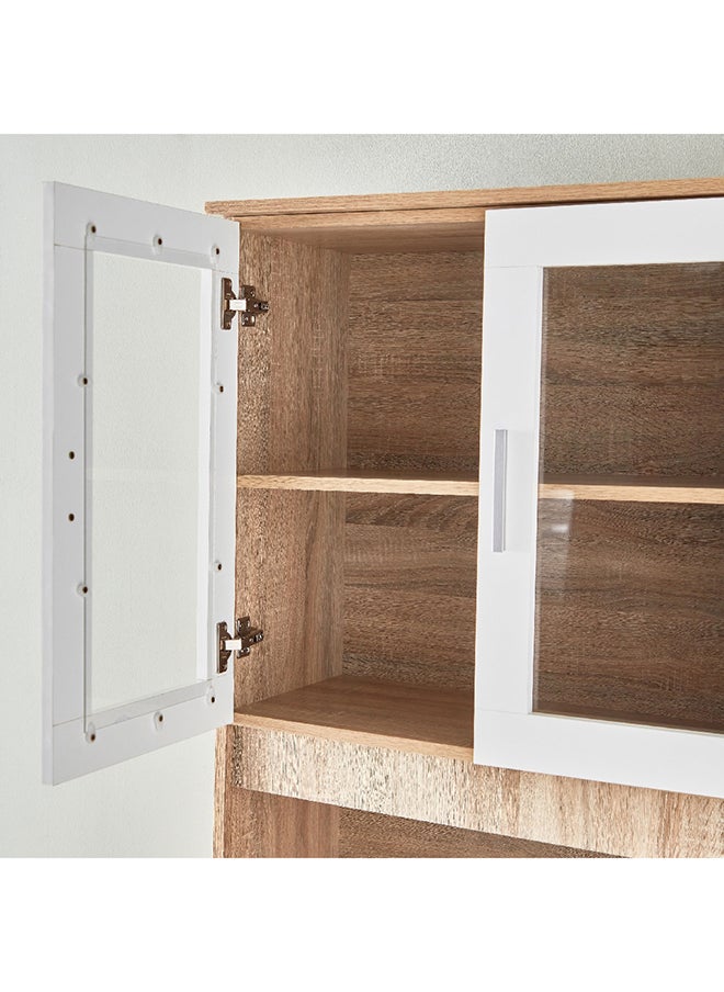 Home Box - Alford 3-Door Kitchen Cabinet with Drawer and Hutch 120 x 185.9 x 40 cm - Image 1