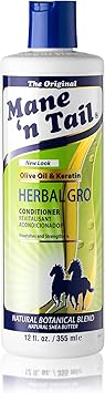 Mane 'n Tail Mane n Tail Herbal Gro Conditioner Nourishes and Strengthens Olive Oil and Keratin 355 ml Pack of 1 - Image 1