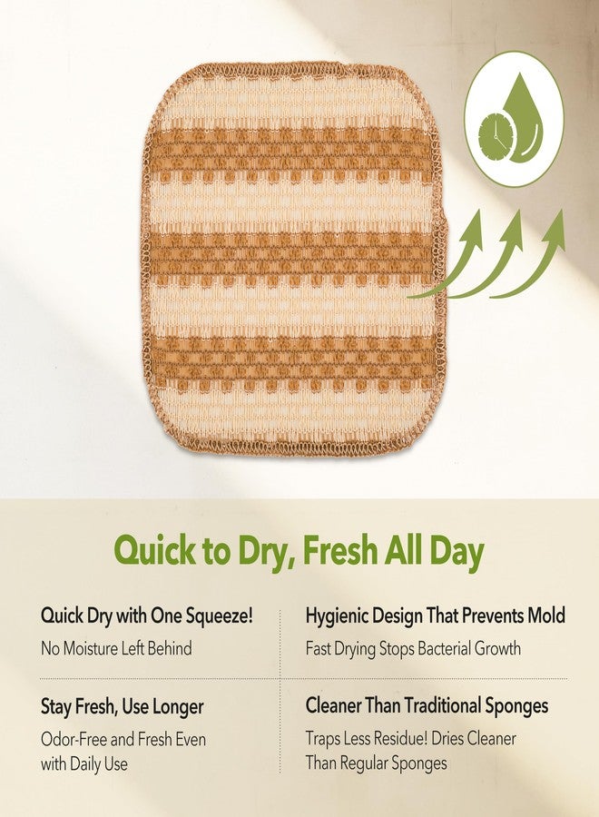 Modu 10 Pcs EcoCorn Dish Scrubber, Dishwashing Mesh Net, Kitchen Scrub Sponges-Biodegradable Corn Fiber, Non-Scratch, Ordor-Free, Microplastic-Free, All Purpose Kitchen & Household Cleaning (10 count) - Image 4