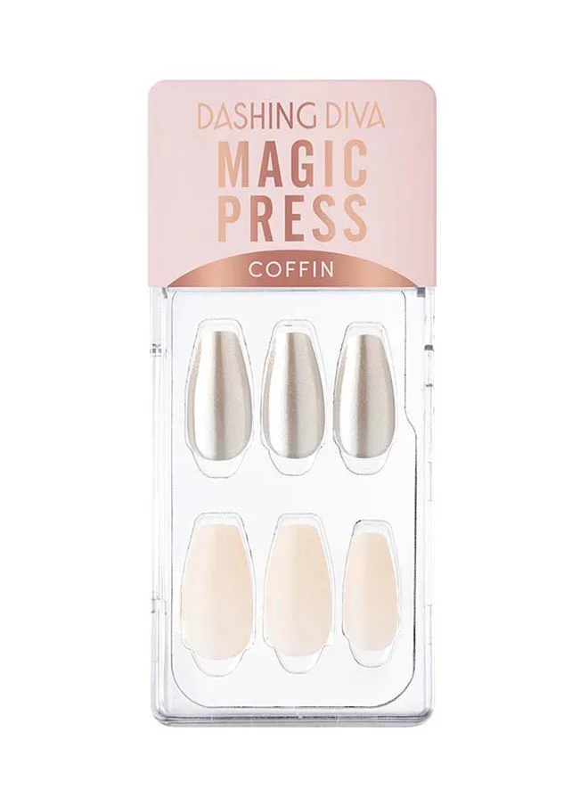 DASHING DIVA Magic Press Blanc Metal