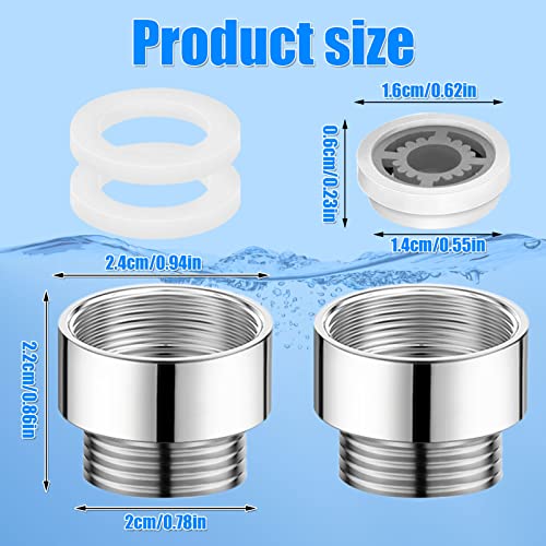 Mofuiry 20Pcs Shower Flow Reducer Limiter- 1/2 Inch Shower Head Pressure Reducer Shower Flow Restrictor Insert Water Saver Adapter Water Flow Reducer For Shower Head Handheld Shower 1.2/1.5/1.8/2/2.2/2.5 GPM - Image 2