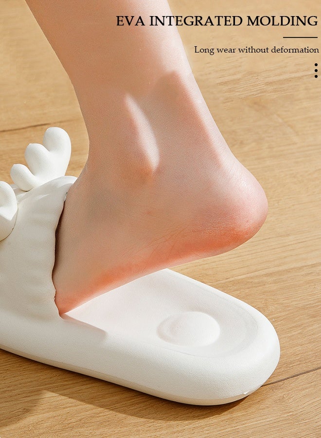 DUNISO Non-Slip Slippers for Women Quick Drying Slide Sandal with Thick Sole Non-Slip Soft Shower Slippers Open Toe Spa Bath Pool Gym House Sandals for Indoor & Outdoor - Image 4