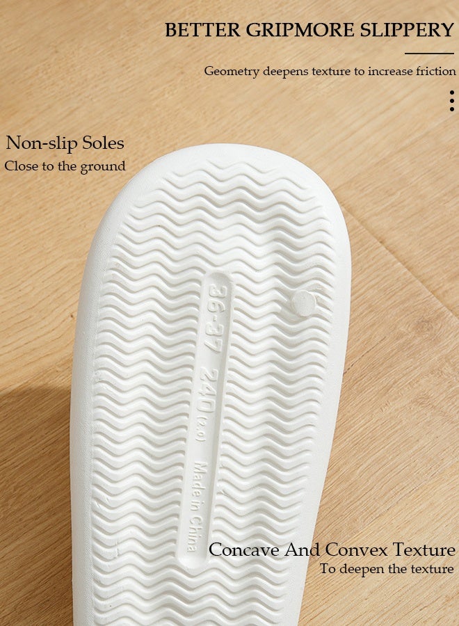 DUNISO Non-Slip Slippers for Women Quick Drying Slide Sandal with Thick Sole Non-Slip Soft Shower Slippers Open Toe Spa Bath Pool Gym House Sandals for Indoor & Outdoor - Image 5