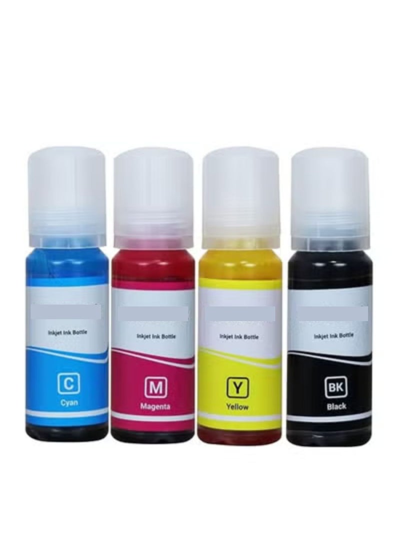 Terabyte L3110، L3150، L3250، L3252، L3115، L3116، L3101، L3210، L3215، L3216، L3151، L3152، L3156، L5190 (003 حبر متوافق لإبسون) - حبر طابعة (70 جرام × C/M/Y/ أسود) زجاجة - Image 1