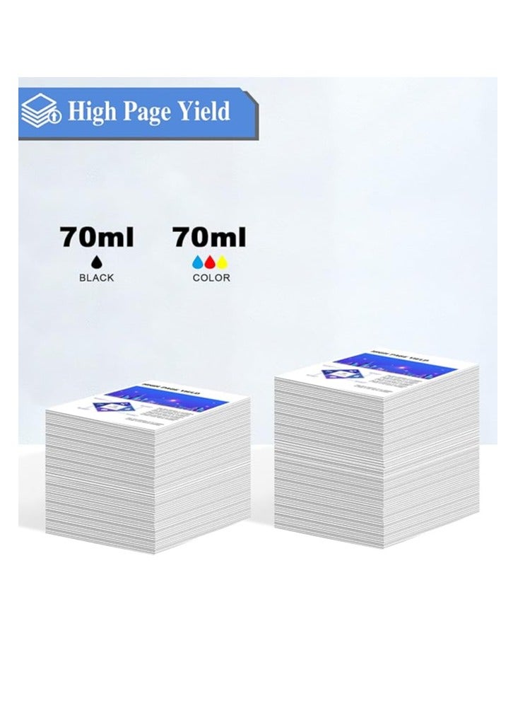 Terabyte L3110، L3150، L3250، L3252، L3115، L3116، L3101، L3210، L3215، L3216، L3151، L3152، L3156، L5190 (003 حبر متوافق لإبسون) - حبر طابعة (70 جرام × C/M/Y/ أسود) زجاجة - Image 3