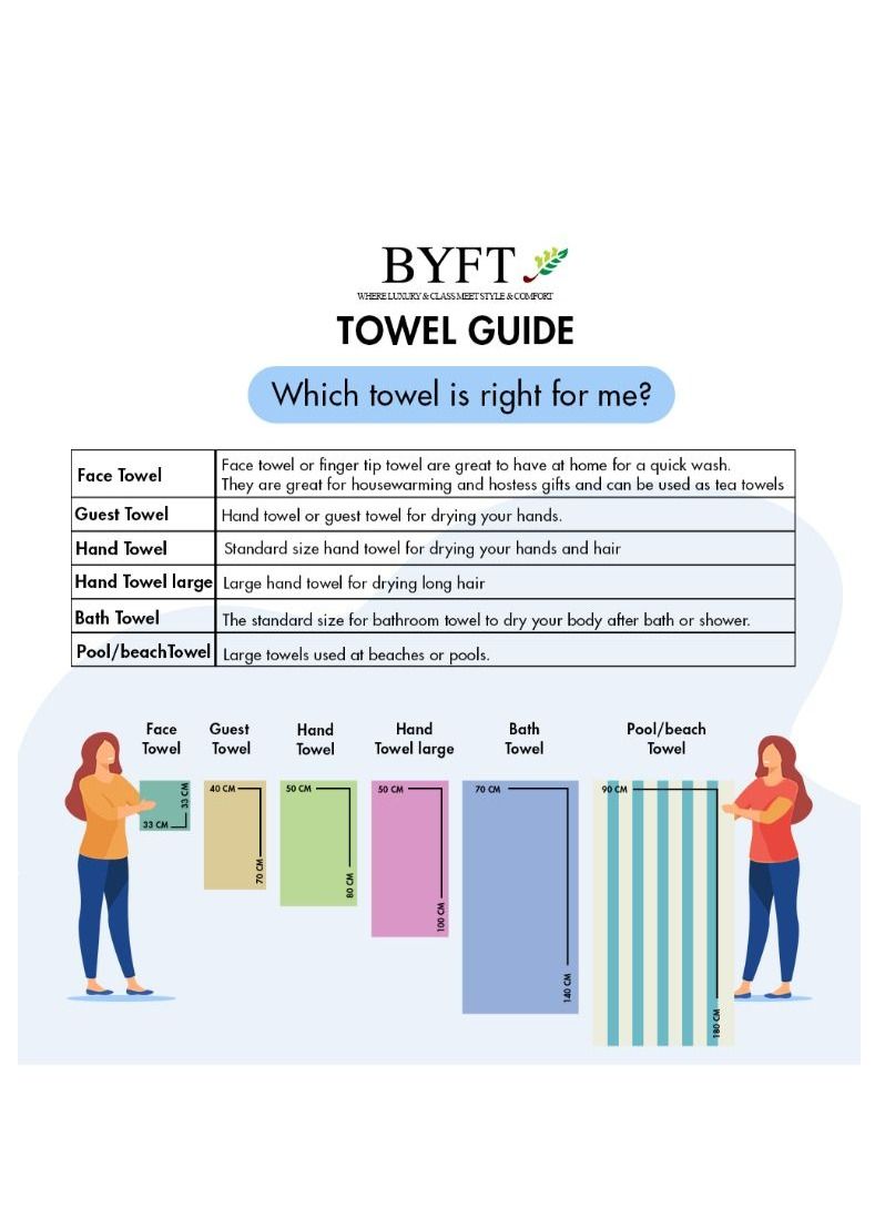 BYFT Spring (Royal Blue) Microfiber GymTowel (50 x 100 Cm-Set of 1 Pc) Highly absorbent and Quick Dry Bath linen-450 Gsm  - Image 4
