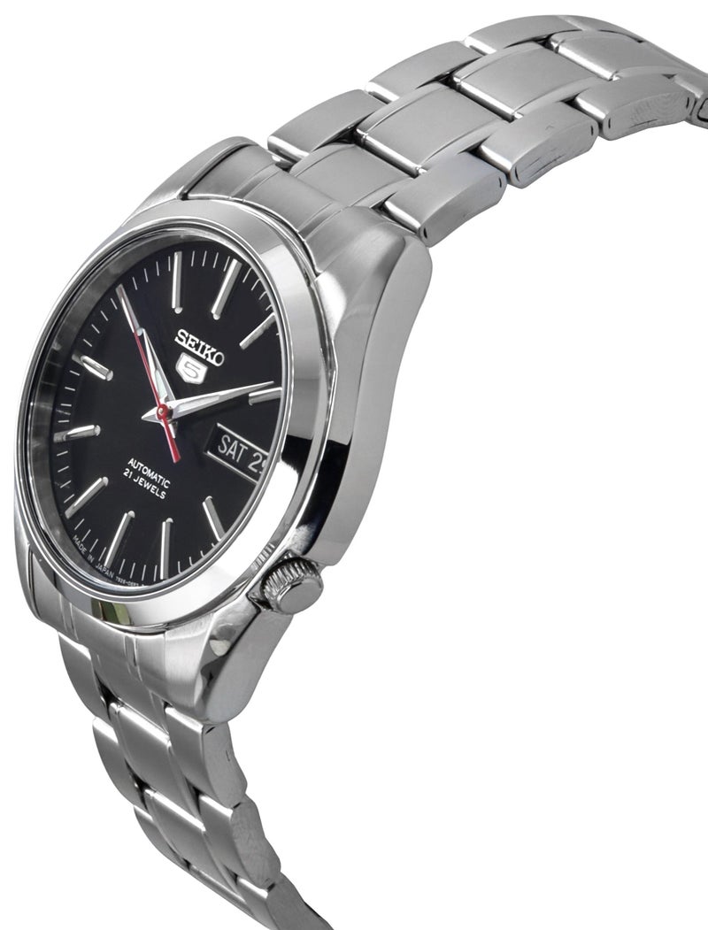 Seiko 5 Automatic Japan Made Stainless Steel Black Dial SNKL45J1 30M Mens Watch - Image 3