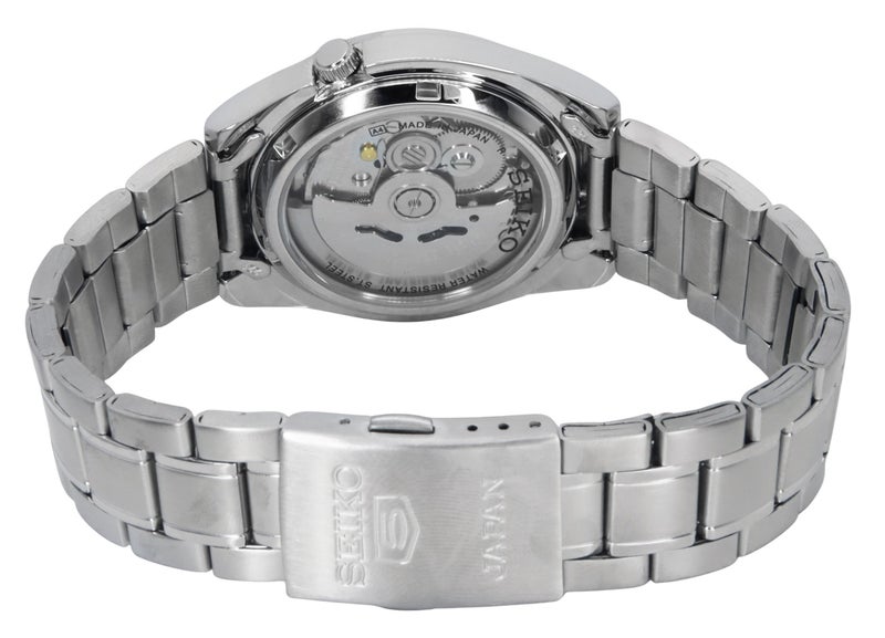 Seiko 5 Automatic Japan Made Stainless Steel Black Dial SNKL45J1 30M Mens Watch - Image 4