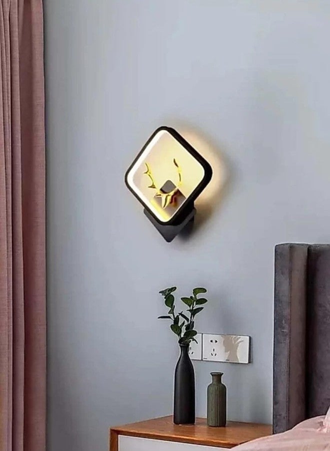 BASLASH مصباح حائط فاخر بتقنية LED من BASLASH Golden Singh Home Decor، مصباح ليلي، مصباح ديكور، غرفة معيشة، ألوان (أبيض دافئ + أبيض طبيعي + أبيض بارد) - Image 4