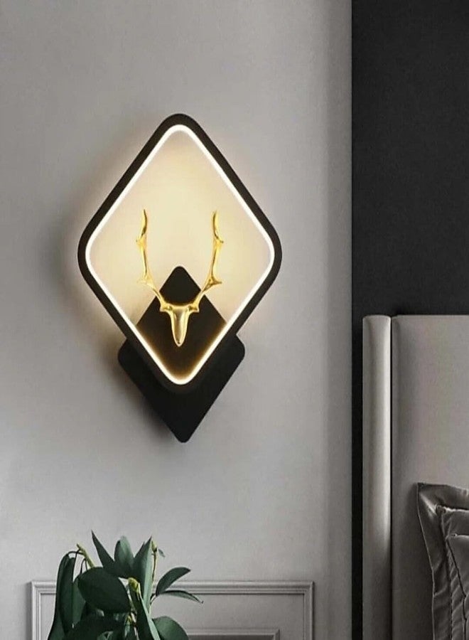 BASLASH مصباح حائط فاخر بتقنية LED من BASLASH Golden Singh Home Decor، مصباح ليلي، مصباح ديكور، غرفة معيشة، ألوان (أبيض دافئ + أبيض طبيعي + أبيض بارد) - Image 3