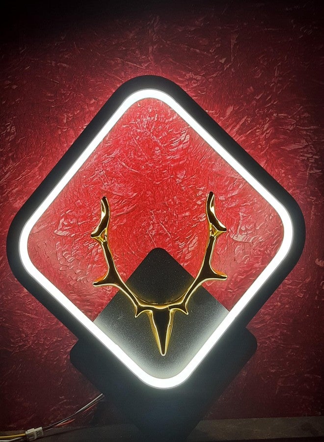 BASLASH مصباح حائط فاخر بتقنية LED من BASLASH Golden Singh Home Decor، مصباح ليلي، مصباح ديكور، غرفة معيشة، ألوان (أبيض دافئ + أبيض طبيعي + أبيض بارد) - Image 5