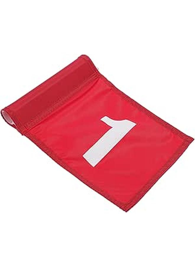 Red Golf Putting Practice Flag Number 1 Training Prop for Outdoor Course - Image 1
