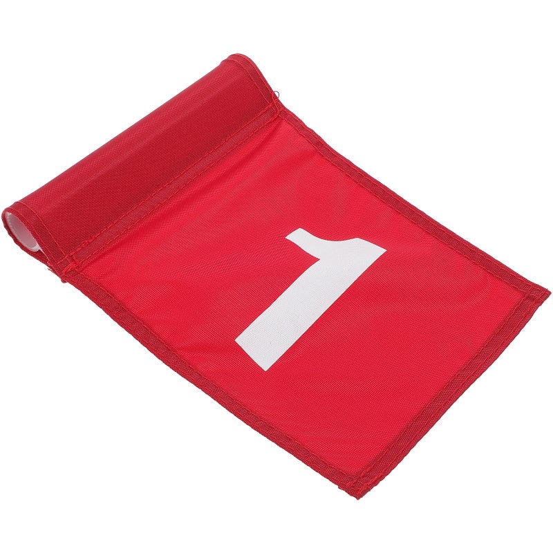 Red Golf Putting Practice Flag Number 1 Training Prop for Outdoor Course - Image 2