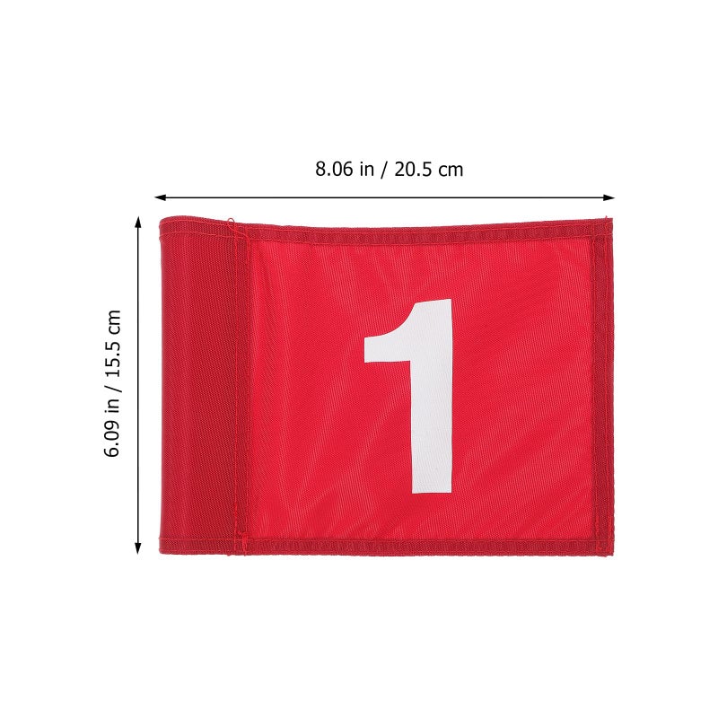 Red Golf Putting Practice Flag Number 1 Training Prop for Outdoor Course - Image 3
