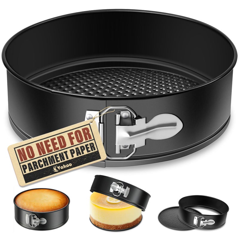Vakoo Springform Pan - Nonstick, Leakproof Cheesecake Pan for Baking, Easy Release, No Parchment Paper Needed, 9 Inch - Image 1