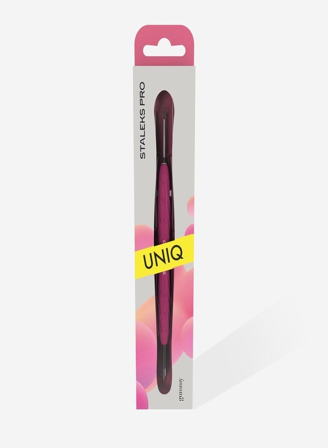ستالكس برو أداة دفع الأظافر STALEKS PRO المطاطية بمقبض سيليكون UNIQ 11 TYPE 2 (أداة دفع مشطوفة وحلقة) - Image 3