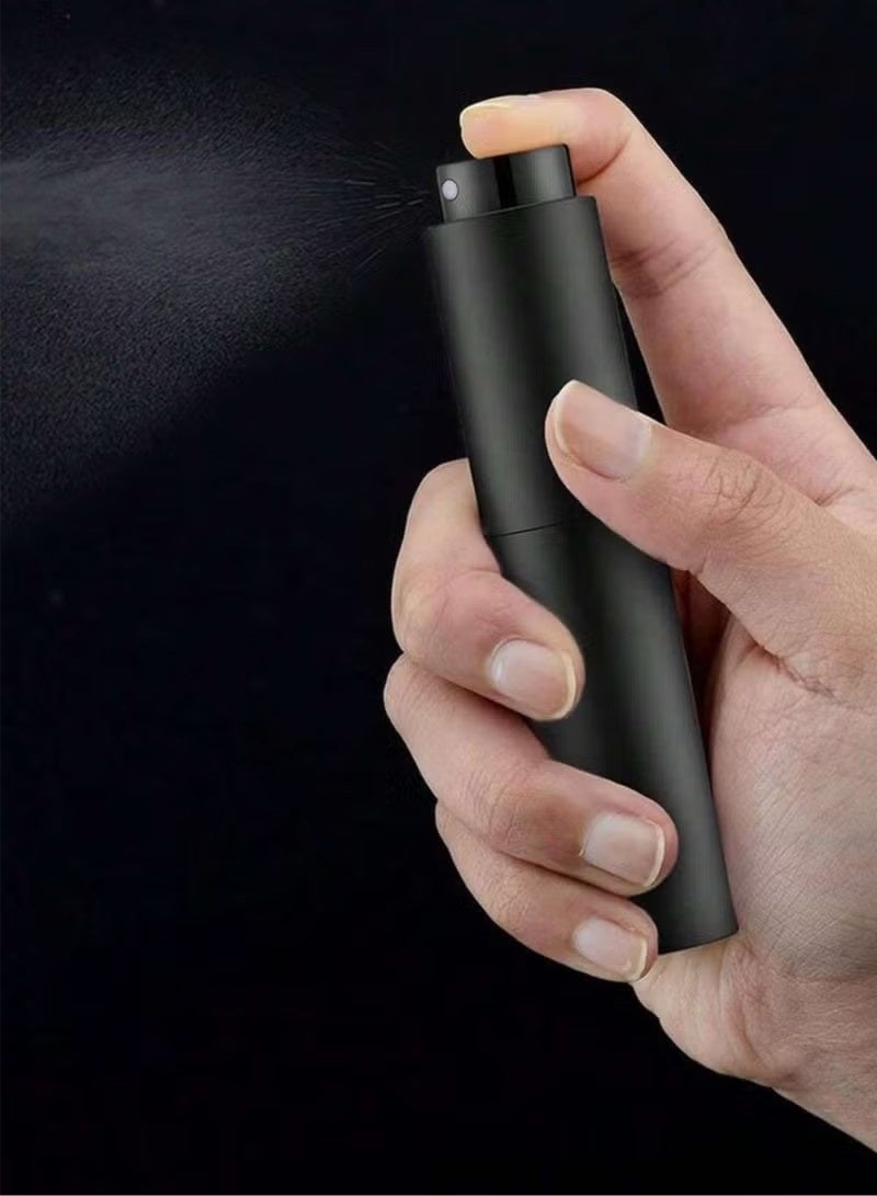 10ml ABS Rotating Spray Bottle - Portable, Fine Mist, Refillable Mini Spray Bottle for Travel, Perfume, Skincare, and Coffee - Image 3