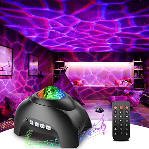 Rossetta Galaxy Projector, Star Projector Light for Bedroom, Bluetooth Speaker and 8 White Noise, Night Light Projector for Kids Adults Game Room, Home Theater, Ceiling, Christmas, Room Decor - Image 1