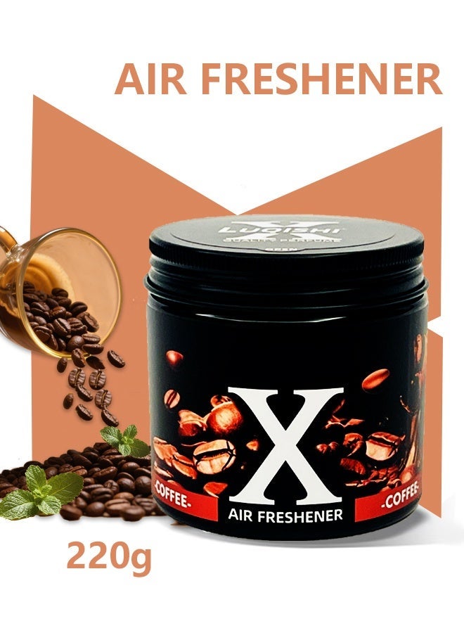 Car Air Freshener Solid Car Perfume Air Freshener, Long-lasting Diffuser, Car Aroma Diffuser, Scent Eliminator for Home Closets, Gyms, RVs,220g,Coffee - Image 1