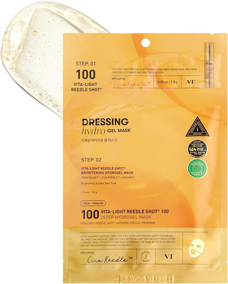 VT COSMETICS VT Vita-Light Reedle Shot® 100 2-Step Hydrogel Mask - Image 1