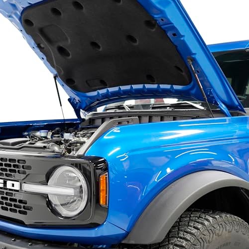 Redline Tuning نظام Redline Tuning 21-11039-02 Hood MaxLIFT Plus متوافق مع Ford Bronco 2021+ (جميع المكونات باللون الأسود - نظام تركيب بالبراغي) - Image 2