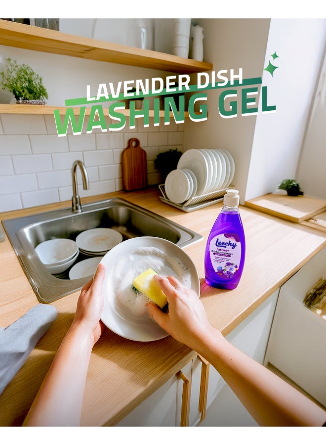 Leechy Dish Wash Liquid Lavender  1L - Image 3