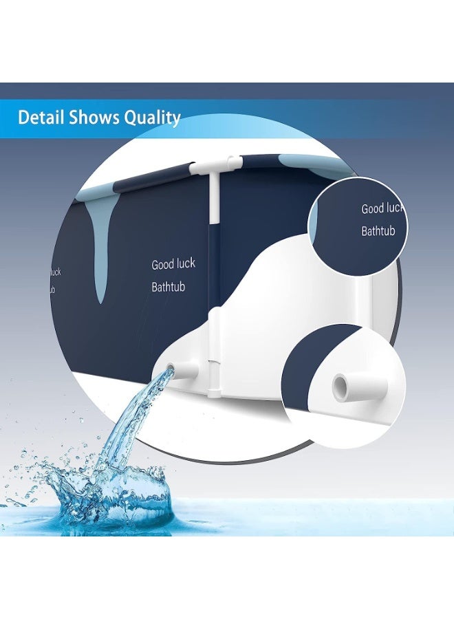 WALALLA Waterproof Large Portable Foldable Layer Bathtub and Family SPA Soaking Tub Barrel, Household Shower with Organizer Bag - Image 2