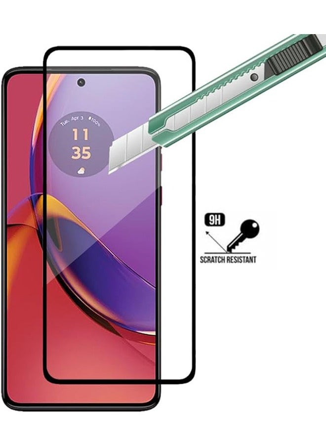 2 Pack Motorola Moto G84 5G Screen Protector, 9H Tempered Glass Screen Protector for Motorola Moto G84 5G, Full Coverage Bubble-Free Tempered Film, Anti-Scratch Film