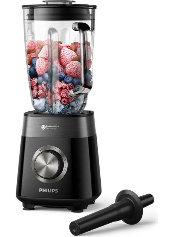5000 Series Blender 1200 Watt, ProBlend Plus Technology, 2L Capacity Glass Jar, 3 Speeds and Pulse Feature, HomeID, HR3030/00