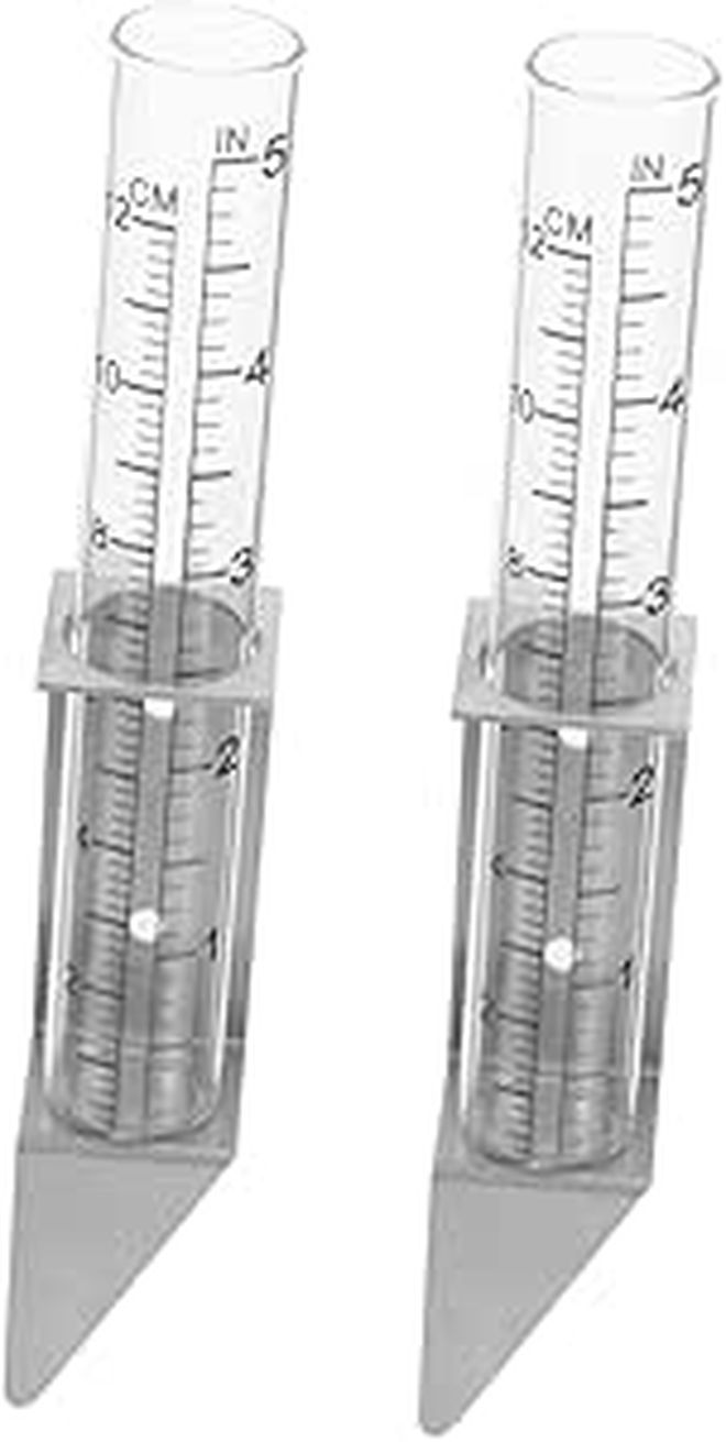 2 Pcs Stainless Steel Rain Gauge Bracket for Outdoor Yard and Garden Mounting - Image 1